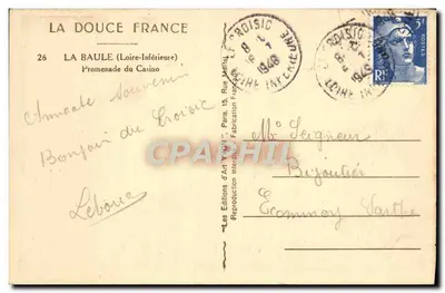 La Baule — Promenada Kasyna — Les Éditions d'Art Yvien — Rewers