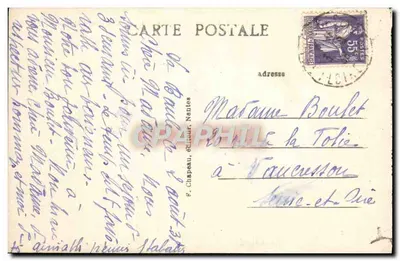 La Baule-sur-Mer (Loire-Inf.) — Jardins em frente ao Casino — F. Chapeau, editor — Verso