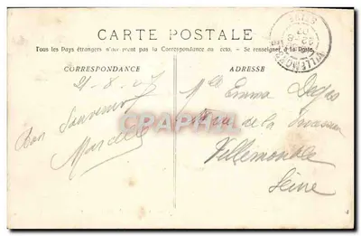 Grandes Manœuvres Navales — Evolution d'une Escadre — A. Bougault n°609 — Verso