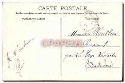 O Léon-Gambetta — Cruiser blindado — A. Bougault n°495 — Verso