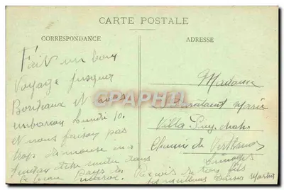 Paquebote "Volubilis" — Compagnie Générale Transatlantique — Fototipia Marcel Delbouy, Bordeaux — Verso