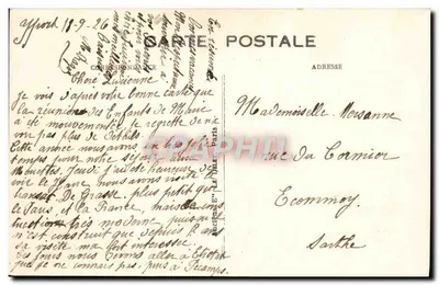 Paquebote "De Grasse" — G.F. Le Havre — Verso