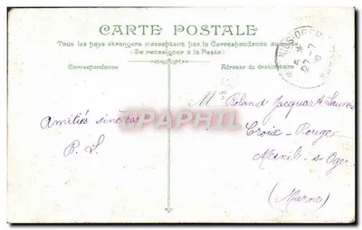 吊り床 — 海人の生活 — Éditions La Vie du Marin, 番号 2718 — 裏面