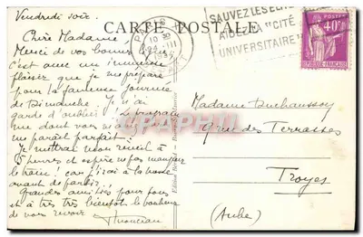 Jezioro Tignes (2088m) — widok alpejski z Gd. Sassière i Col de Rhême-Golette — Wydawnictwo Bérid — nr 192 — Rewers