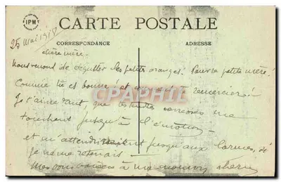 Tilloloy (Somme) — Castelo antes e depois da guerra — Frequin, edição em Rouen — Verso