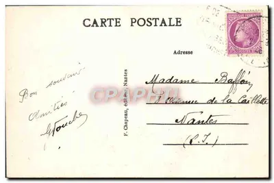 Pornic (Loire-Inf.) — Il Porto e la Città — F. Chapeau, editore Nantes, n°29 — Verso
