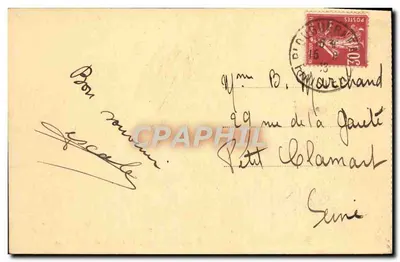 PLOUGUERNEAU (Finistère) — Efeito de ondas nas rochas da Ilha Virgem — editor não identificado — Verso