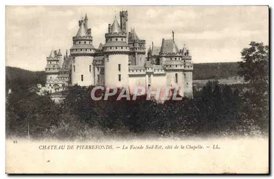 Château de Pierrefonds — Façade Sud-Est, côté de la Chapelle — LL.