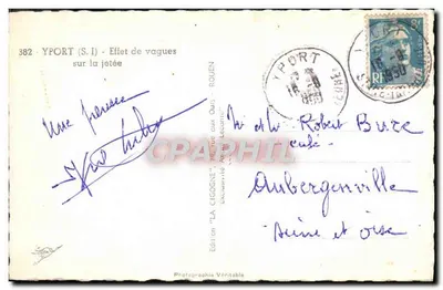 Yport (S.I.) - Efekt fal na przystani — Wydanie 'LA CIGOGNE' - n°382 — Rewers