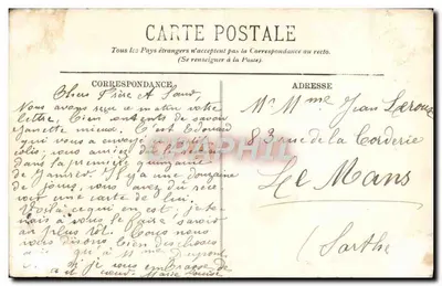 Le Havre — O Transatlântico "La Gascogne" — LL. — N° 164 — Verso