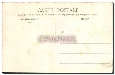 Fougères - Grand Rue e Igreja de São Léonard — Coleção E. Hamonic, n°1494 — Verso