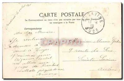 Bosque de Fontainebleau — Caos de las Gorges d'Apremont — Editor: P. Bouteillan, n°108 — Reverso