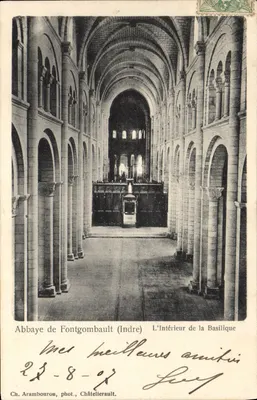Abadia de Fontgombault (Indre) — Interior da Basílica — Ch. Arambourou, fot., Châtellerault