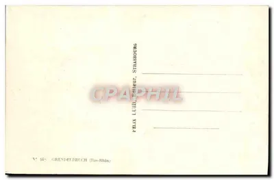 Vista de Grendelbruch — Editor Felix Lüib, Strasbourg — N° 46 — Verso