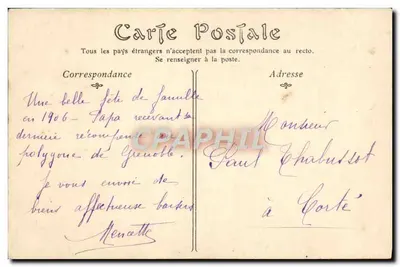 Grenoble — Revue de la Garnison sur le Polygone — NP. 249 — Verso