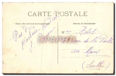 Bilhete postal antigo Nazaré Igreja da Anunciação Vistas da Palestina — Verso