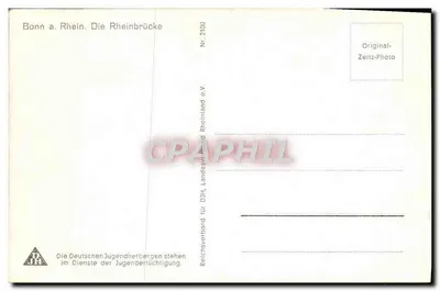 Bonn nad Rynem — Most na Rynie — wydawca: Reiserverband für DJH, Landesverband Rheinland e.V., n° 2100 — Rewers