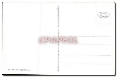 Cologne, Catedral, St. Martin e Stapelhaus — Série Rheingold No. 233 — Verso