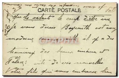 Zahlé — Vista Geral — Editor Deychamps Béziers n°56 — Verso