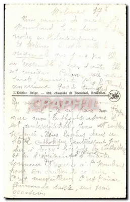 Mechelen — Estátua de Margarida da Áustria — Kleerstofpen — Verso