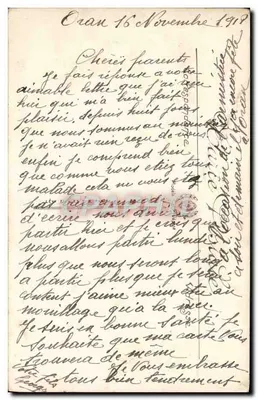 Maurisque na swoim bourriquelu — Strój z Tlemcenu — SCÈNES ET TYPES n°6256 — Rewers