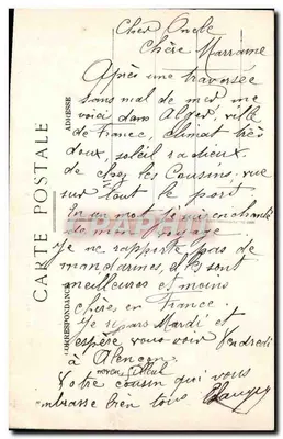 ALGER — A Mesquita e o Palácio Consular — Vaucalare — Verso