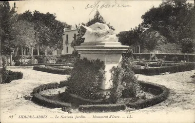 Sidi-Bel-Abbès — O Novo Jardim — Monumento de Icaro — LL. — N° 41