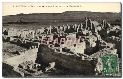 Tebessa — Vista geral das ruínas da basílica — Editor não visível, n° de série 4