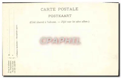 Bruksel - Pomnik H. Pickery (1828-1894) — Wydawca Albert Sugg, z Gandu. Seria 11 N. 175 — Rewers