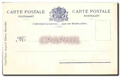 Bruxelas — O Monumento Léopold I. — Editor Canud Bazar, n°51 — Verso
