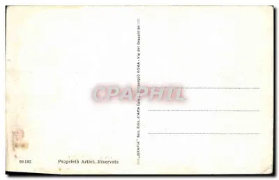 Bilhete postal antigo Roma S Pietro — Verso