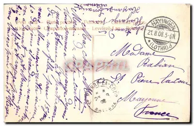 Hayange — Castelo — editor desconhecido, número de série não visível — Verso