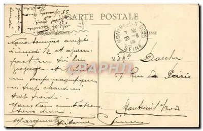 Le Havre — O Transatlântico La Provence — C.V. 2035 — Verso