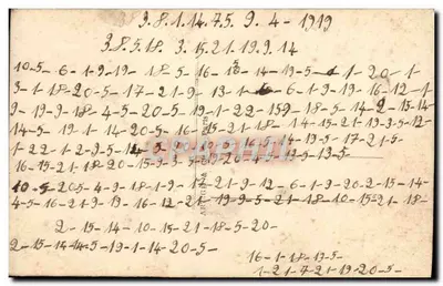 Gloire à la Classe 20 — Lembrança afetuosa — Editor desconhecido, n° 2624 — Verso