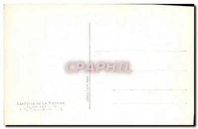 As Festas da Vitória — 1º de julho de 1919 — A Tribuna Oficial — Editor Léopold Paris — Verso