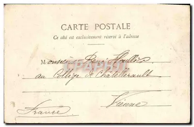 La Gourdede de l'Escouade — portrait en costume de comédien — Photographe A. Beauregard & Cie, Nancy — Verso