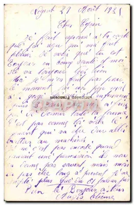 Bukiet fiołków — Souvenir d'Infanterie Coloniale — n° 247 — Rewers