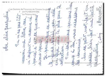 La Poissonnière — Os Santons da Provença de Simone Jouglas — Editor: Toul National — Verso
