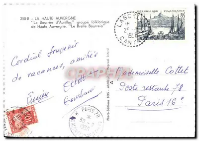 Taniec folklorystyczny — La Bourrée d'Aurillac — Wydawnictwo BOS — Rewers
