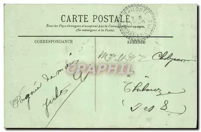 Langeais — Zamek — Front fasady wschodniej — LL. — Rewers