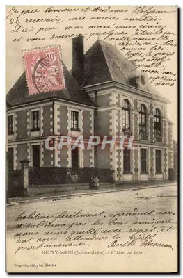 NEUVY-le-ROI (Indre-et-Loire) — O Hotel de Ville — editor Borgerin, La Chartre