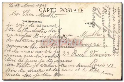 Bois-le-Prêtre - Casa Florestal e Fonte do Padre Hilarion — Guerra de 1914-15 — Verso