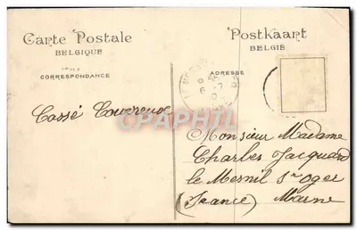World's Fair Brussels 1910 — French Section, Garden and Pavilion of Indochina — Publisher: Post Office Press — Back