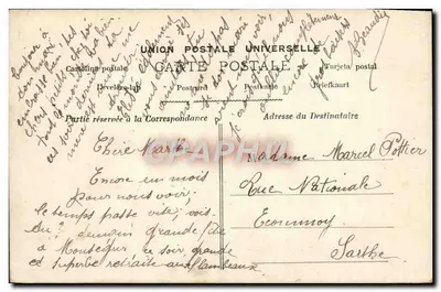 Deux jeunes filles jouant avec des yo-yos — scène de studio — éditeur L. F. PARIS n° 2261 — Verso