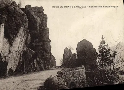 Rodovia LE VIGAN para L'AIGOUAL - Rochers de Roquelongue — C.B. Bernheim, Nancy
