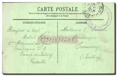 Versajles - Mały Trianon - Hameau Marie-Antoinette, La Laiterie i Jezioro — LL, n°244 — Rewers