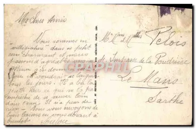 Varengeville-Plage — O morro e a garganta de Moréville — ND. — Editor: Le Mans, n° 52 — Verso
