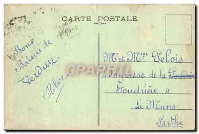 Fort de Vaux — combats da Primeira Guerra Mundial — editor desconhecido — Verso