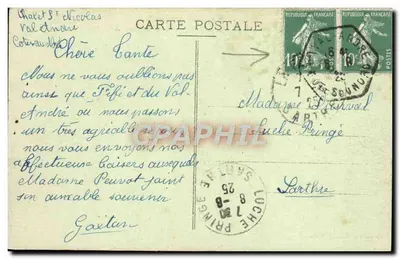 La Bretagne Pittoresque — Ogólny widok plaży z wysokości Château-Tanguy — VAL-ANDRÉ, n° 2489 — Rewers