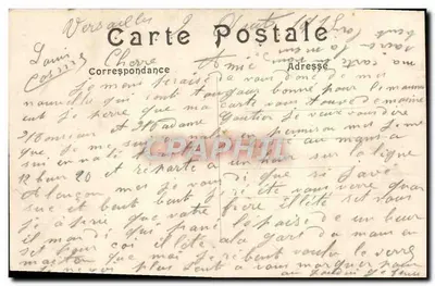 Versailles — Bassin de Neptune e a Adée d'eau — 286 — Verso
